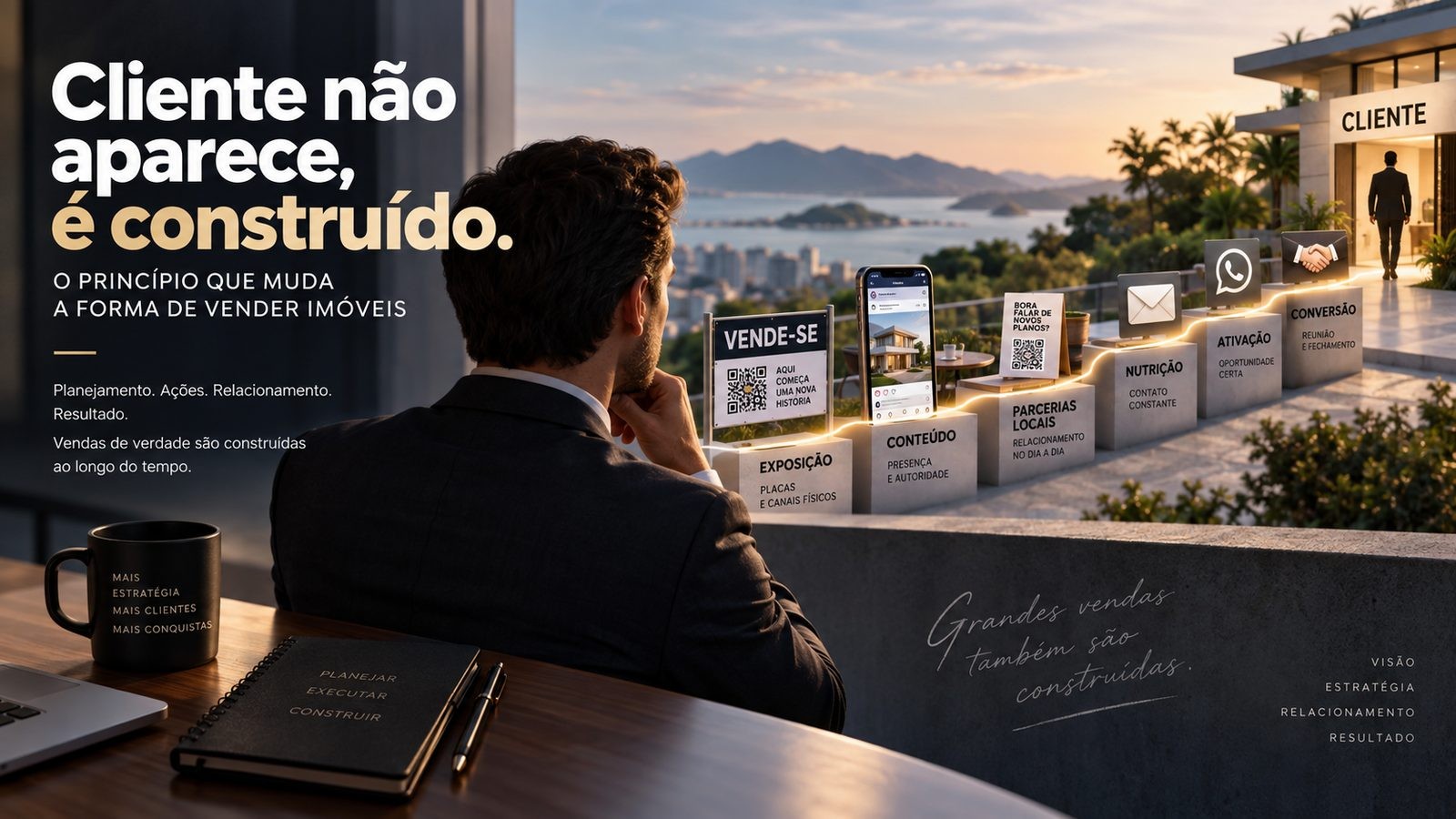 Cliente não aparece, é construído: o princípio que muda a forma de vender imóveis