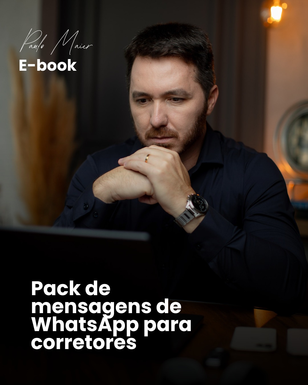 Capa do e-book Pack de mensagens de WhatsApp para corretores
