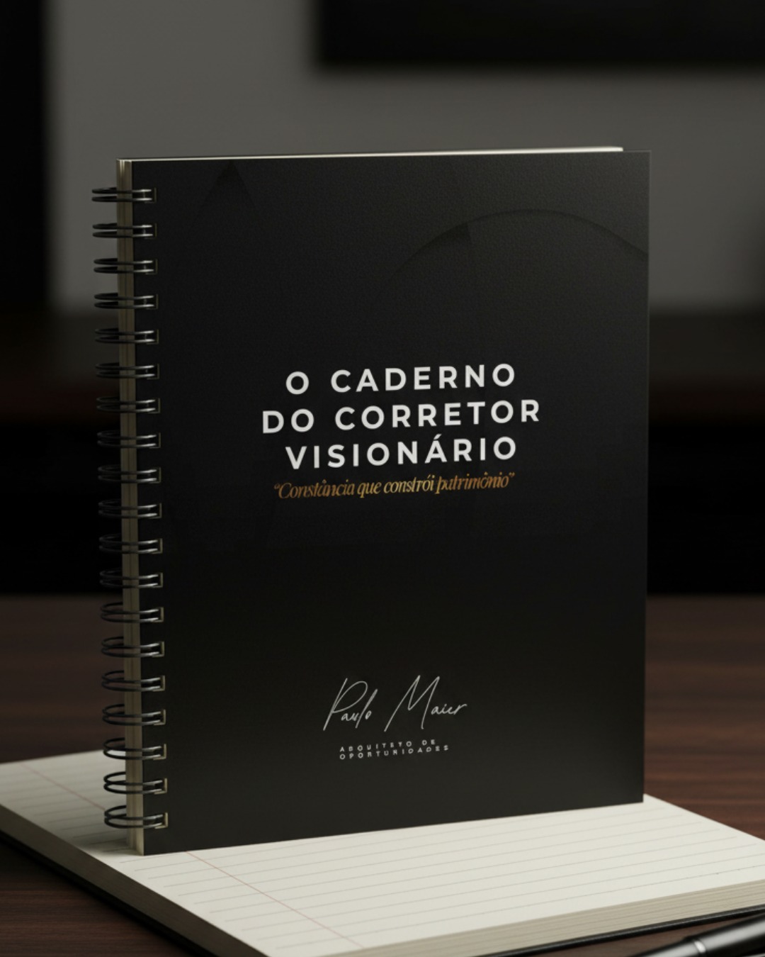 Capa do Caderno do Corretor Visionário